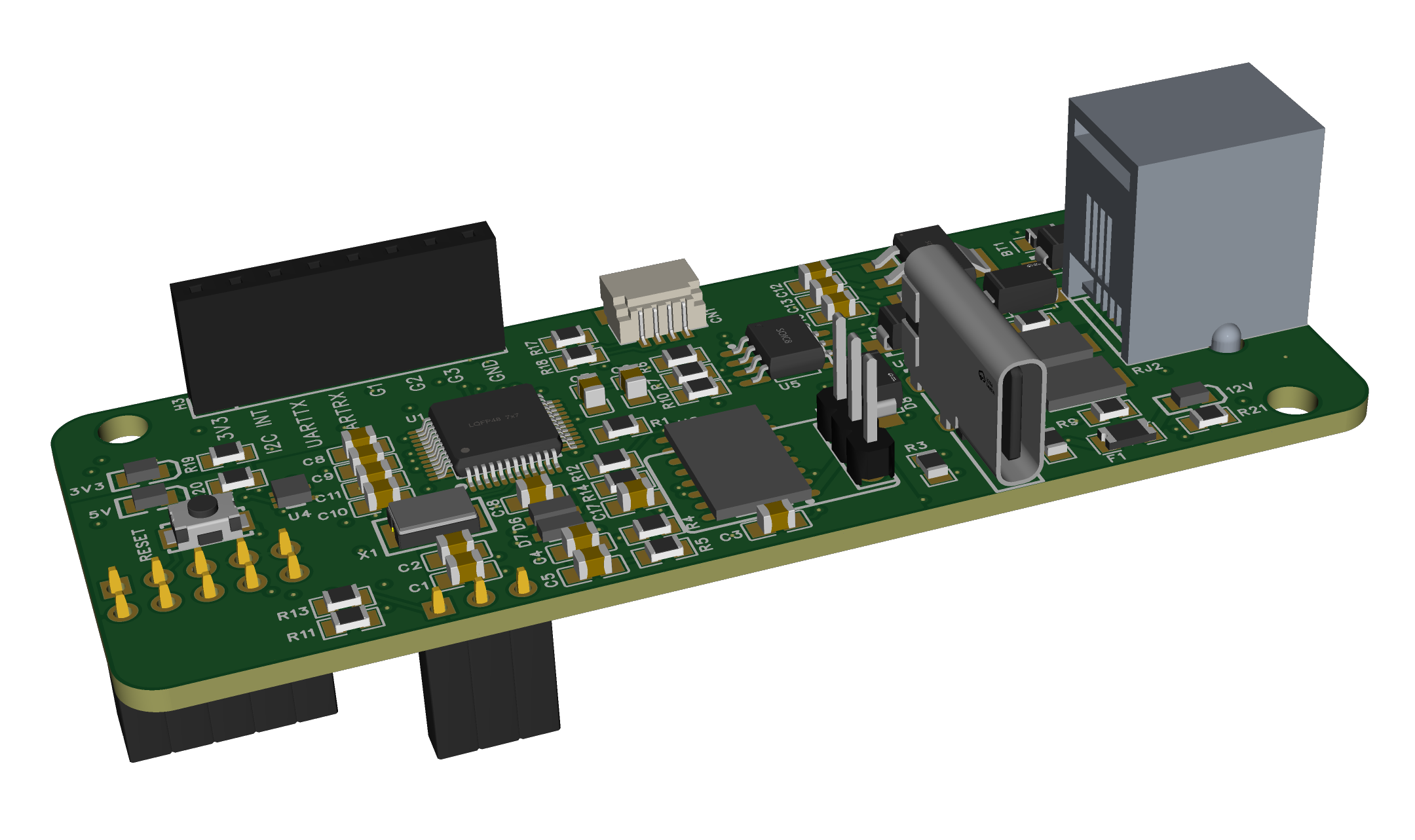 adapter pcb render